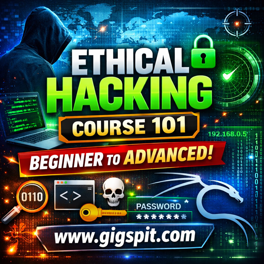 Ethical Hacking Course 101 (Step by Step Explain From Beginner to Advanced)